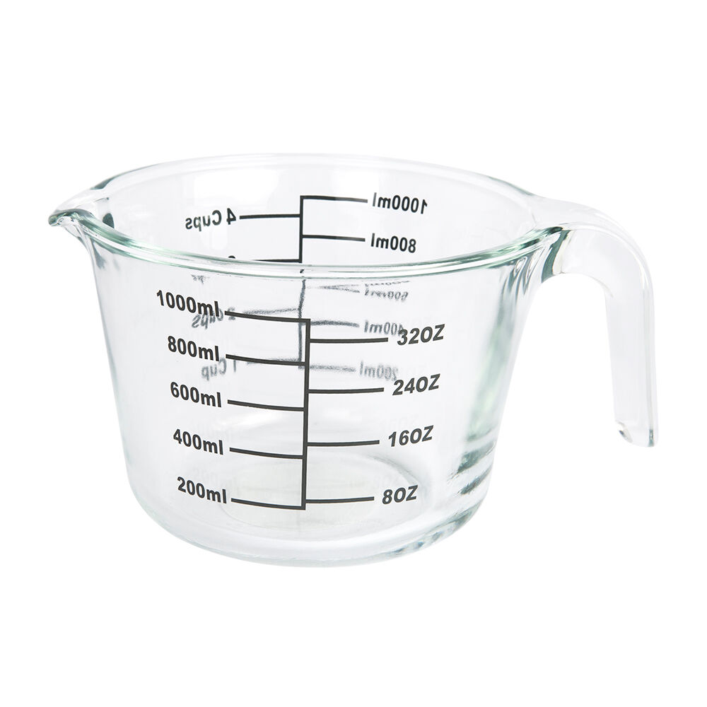 Jarra de Vidro Com Medidor Transparente 1L Casa&ideia