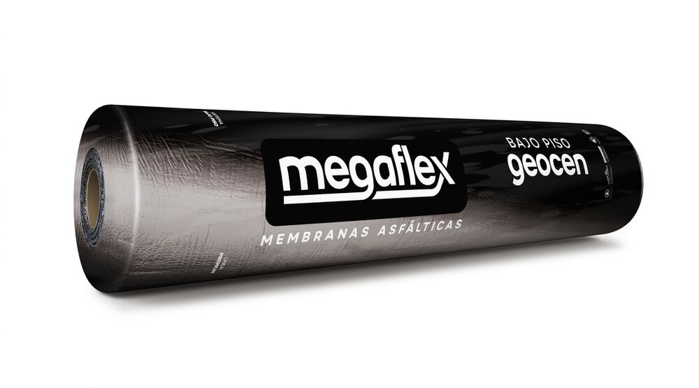 Manta Asfáltica Geocen Poliéster Preto Sem Alumínio 1mx10x4mm Megaflex