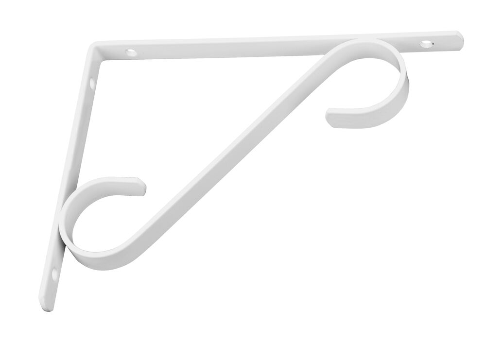 Suporte Prateleira 25cm Mão Francesa Col Branco Prat-k