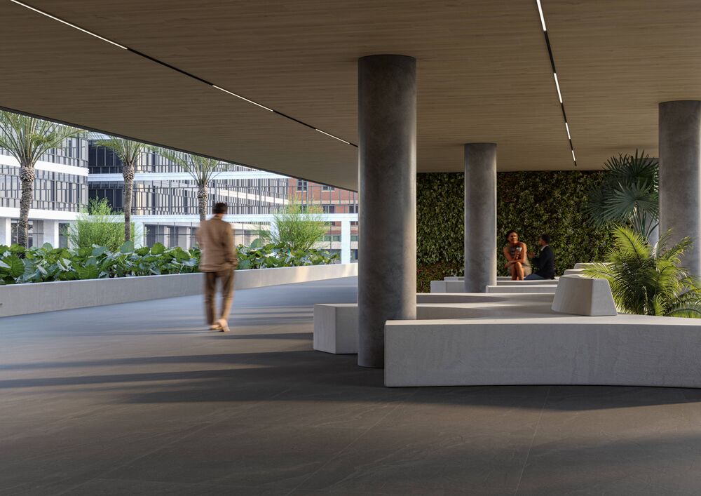Porcelanato Cite Ita Ardosia Carbono Retificado Externo 90x90 Eliane