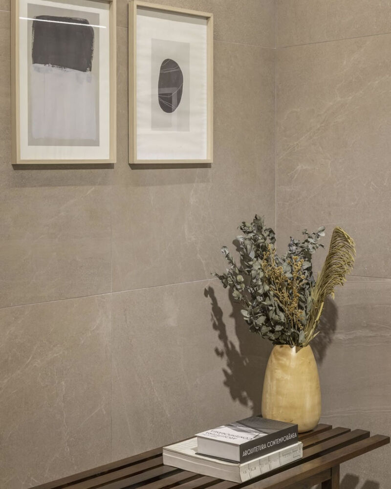 Porcelanato Gobi Greige Retificado Polido 84x84 Eliane