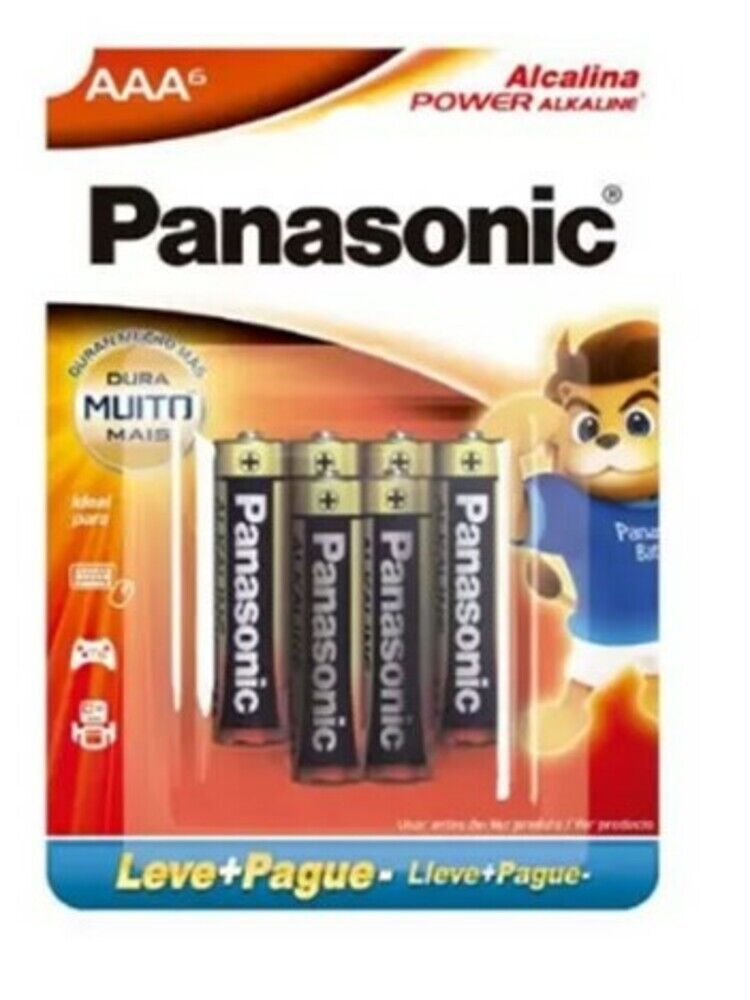 Pilha 6pcs Alcalina Aaa Lv+pg- Panasonic