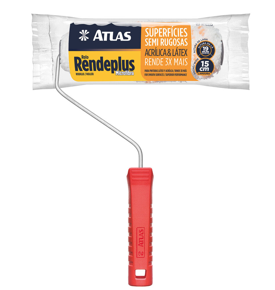 Rolo Lã 15cm Rendeplus At327/15 Branco Atlas