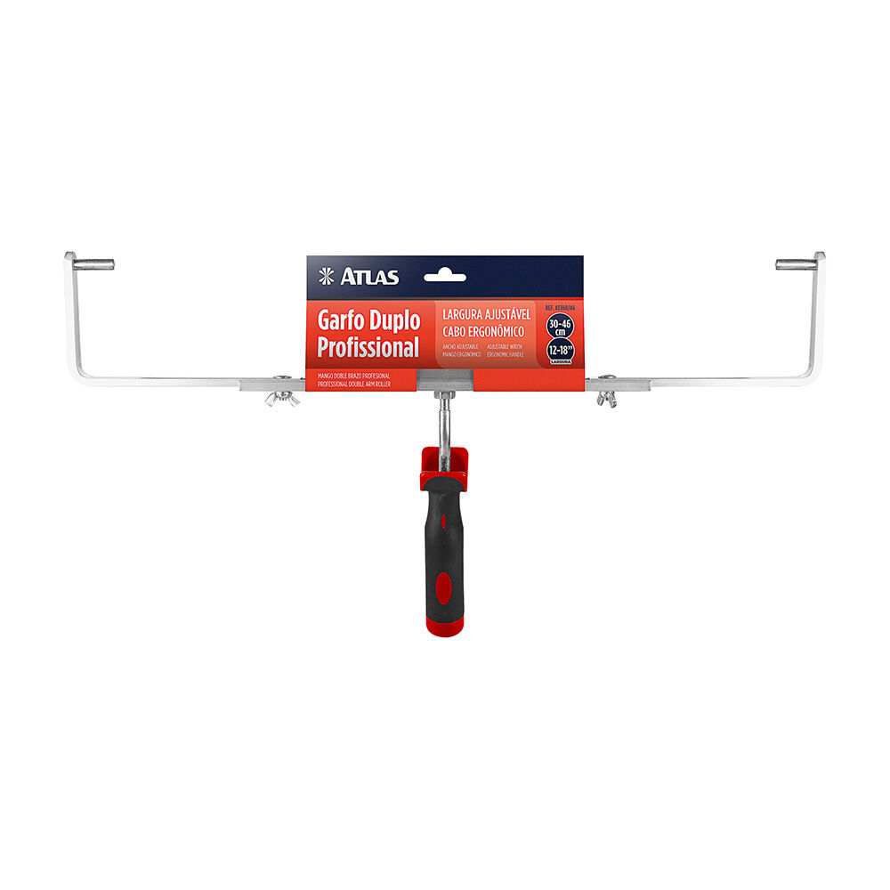 Suporte para Rolo 46cm Profissional Preto Atlas