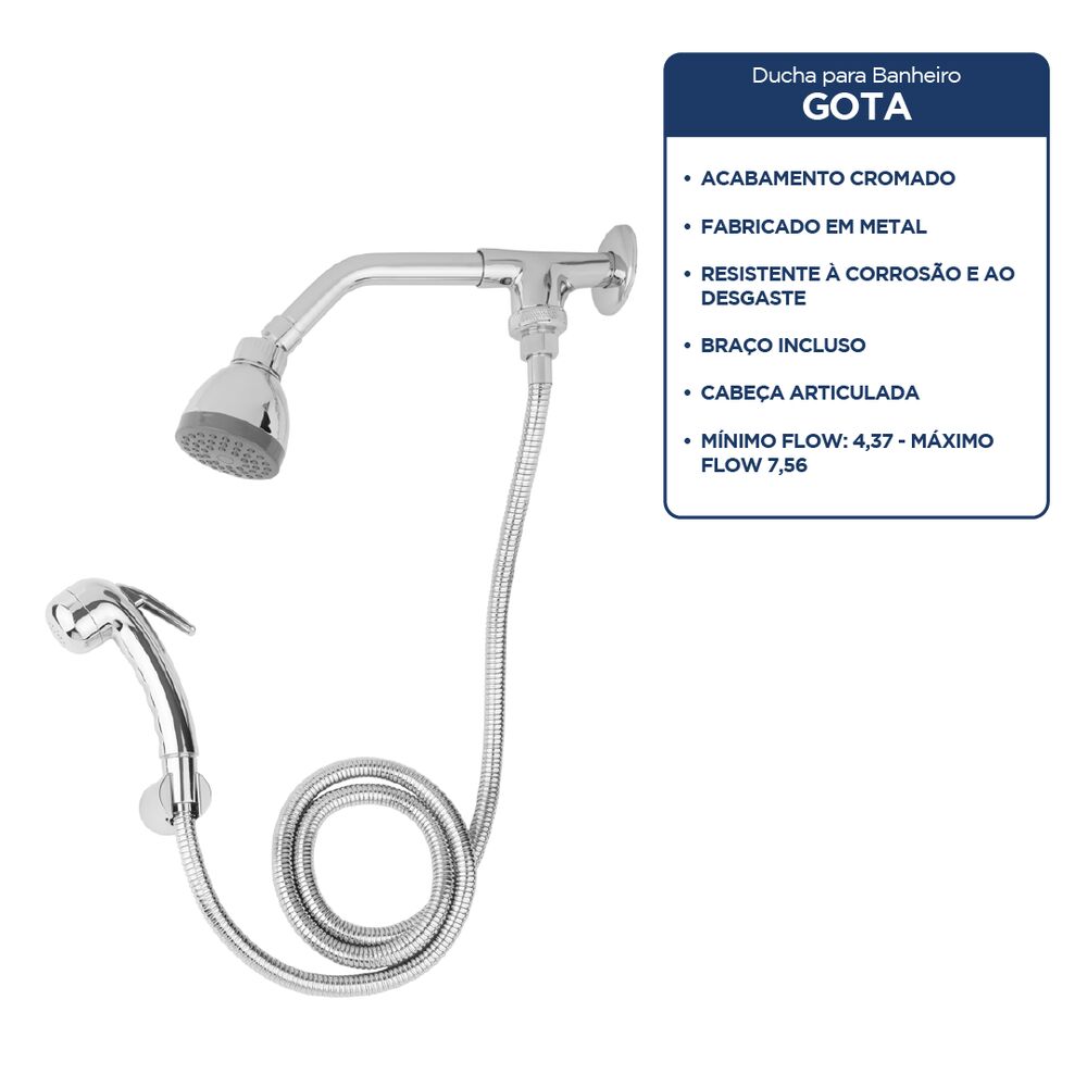 Chuveiro com Desviador 1/2