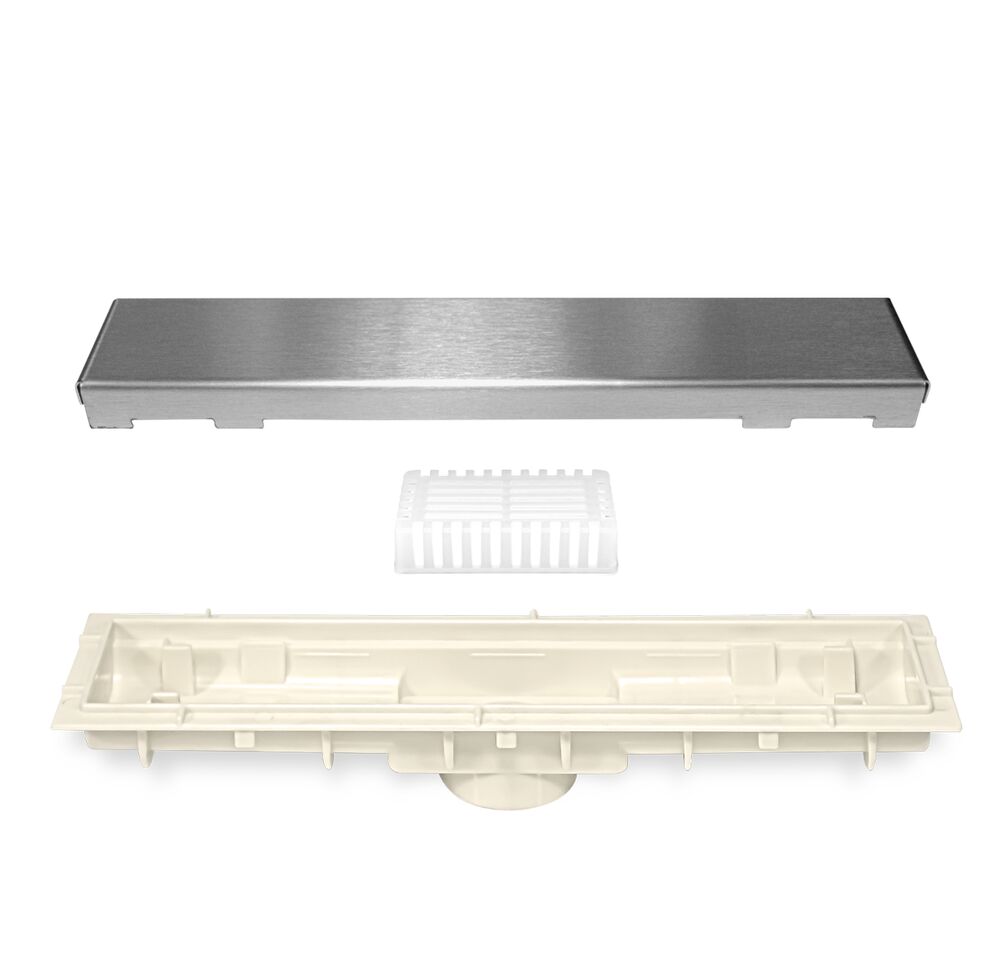 Ralo Linear Oculto 25,3x4,7x4,9cm 2618 Branco Multicerto