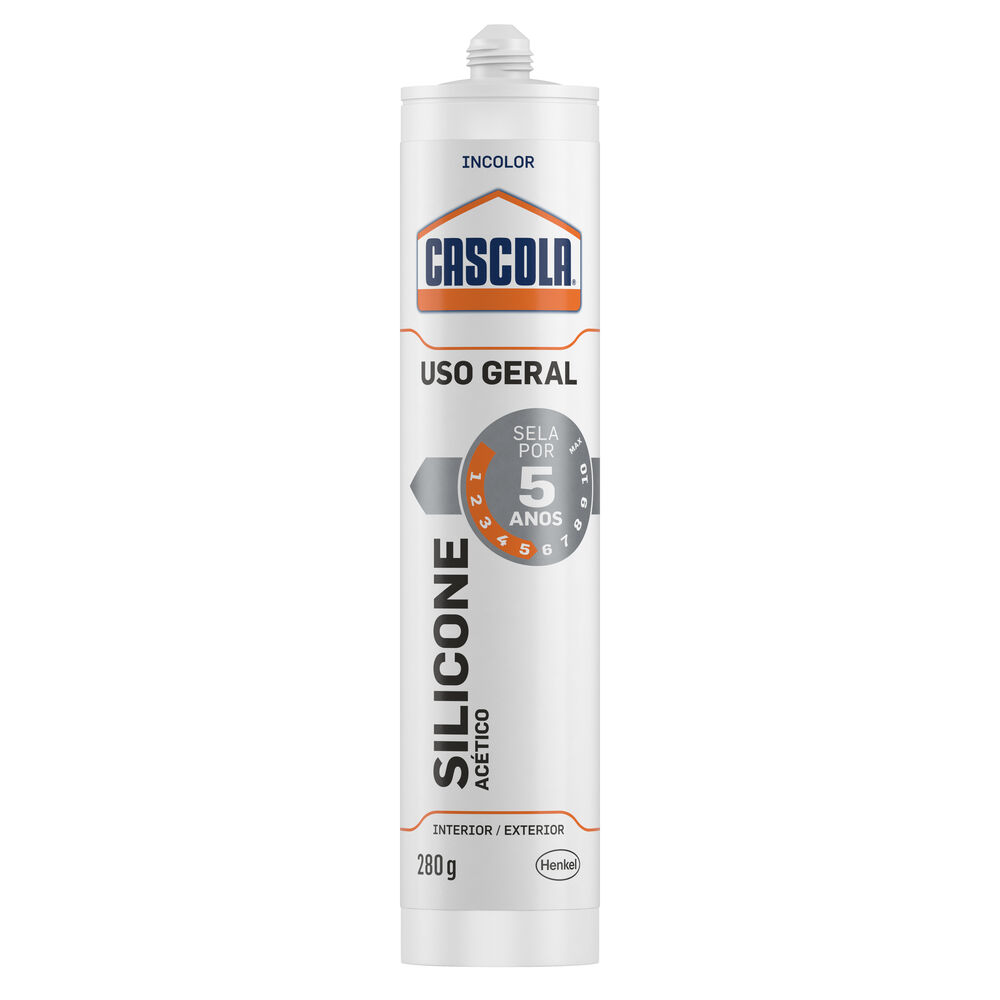 Silicone 280gr Uso Geral Acetico Incolor Henkel