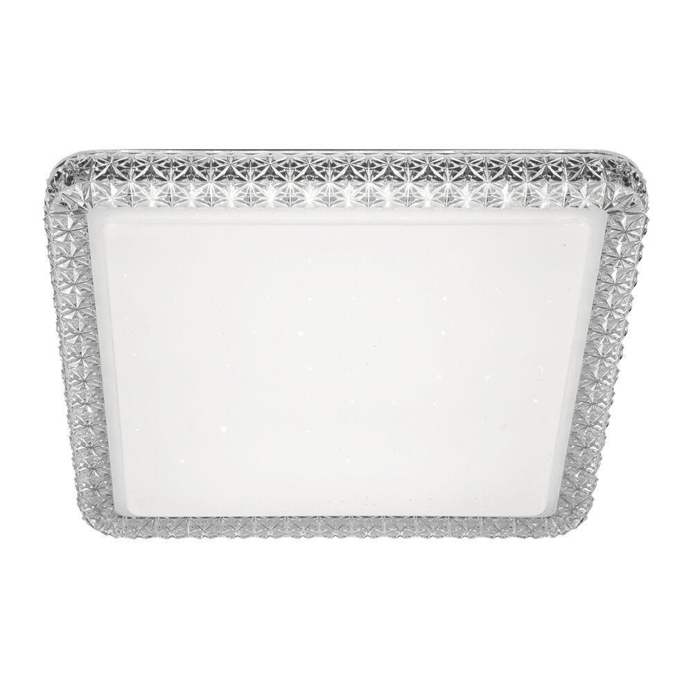 Plafons Led Quadrado 24w Shine Transparente Bivolt Blumenau Iluminação