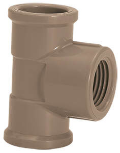 Tee 32mmx3/4 Pvc Soldável Azul Amanco