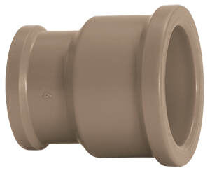Luva Com Redução 40x32mm Pvc Soldável Marrom Amanco