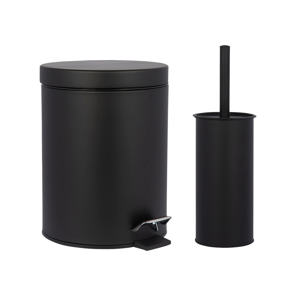 Lixeira com Pedal 5l Black Preto Casa&Ideia