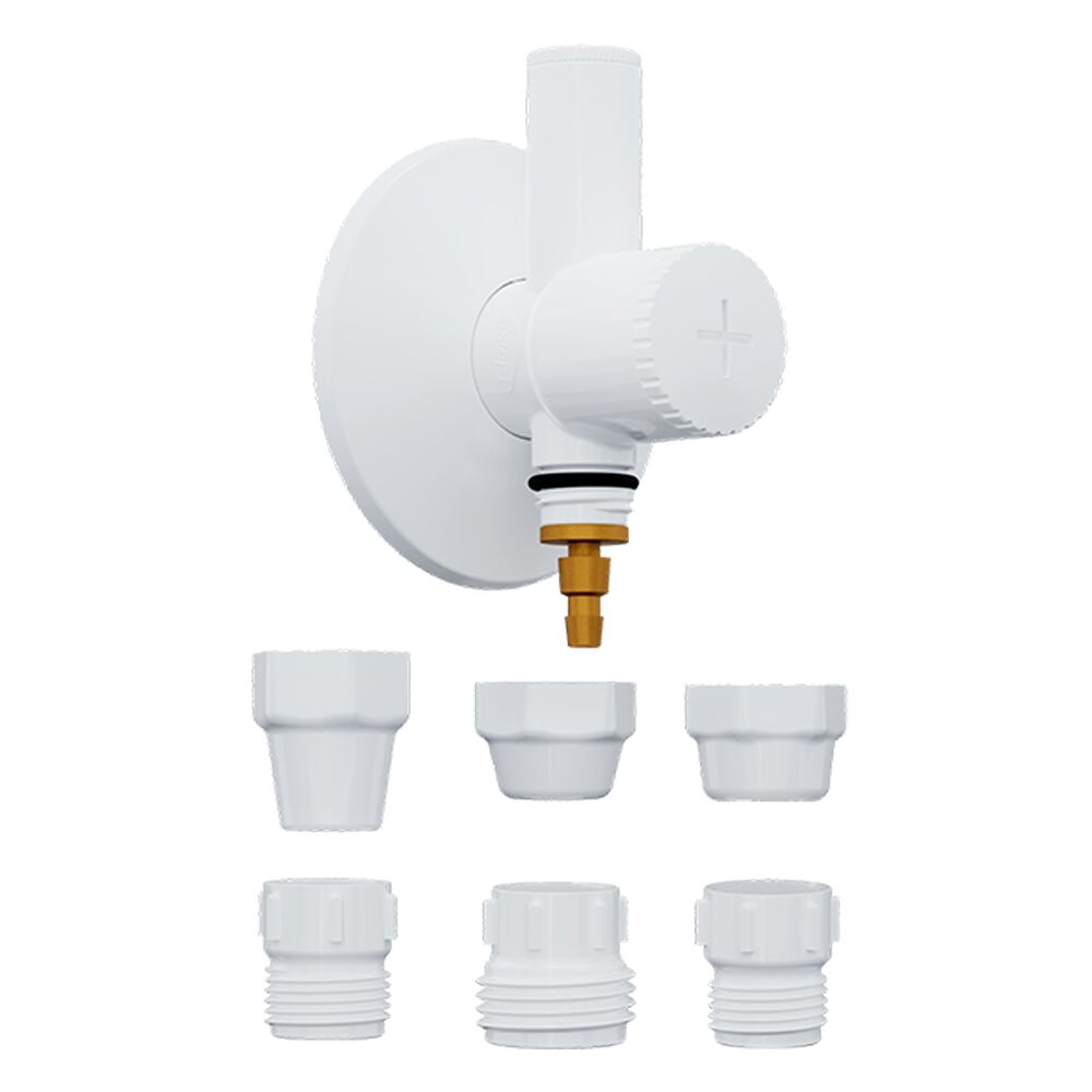 Kit Adaptador para Filtro Com Registro Abs Branco Blukit