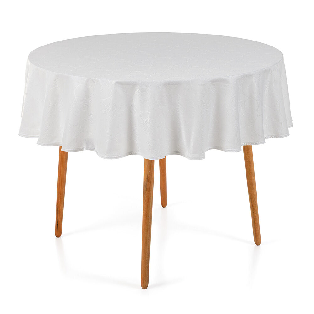 Toalha Mesa 160cm Melli Branco Karsten
