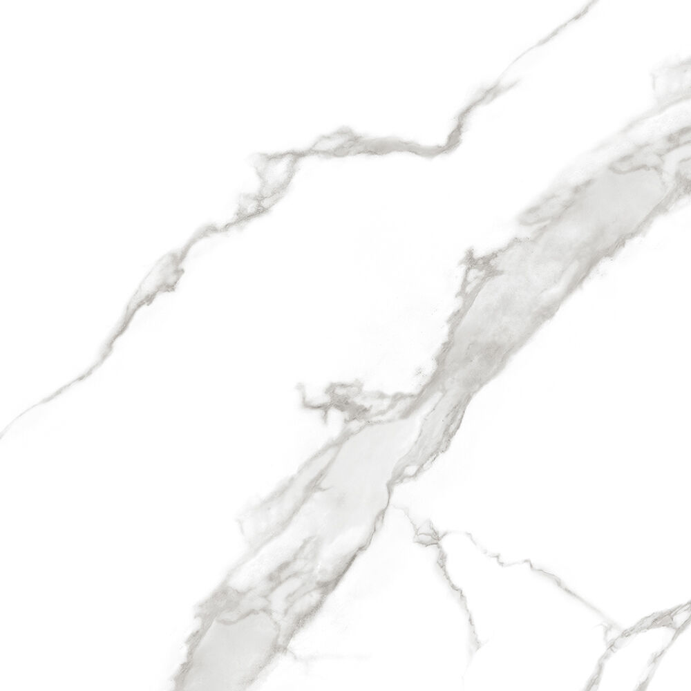 Piso Cerâmico R70631 Branco Cinza Retificado Acetinado 70x70 Ilhabella