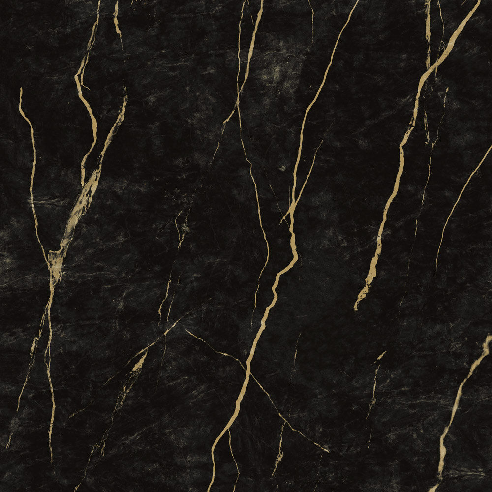 Piso Cerâmico Preto Dourado Retificado Polido 82x82 Ilhabella