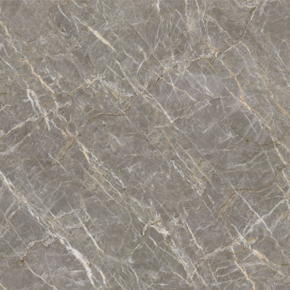 Piso Cerâmico Gaia Cinza Marmoriz Retificado Polido 83x83 Málaga