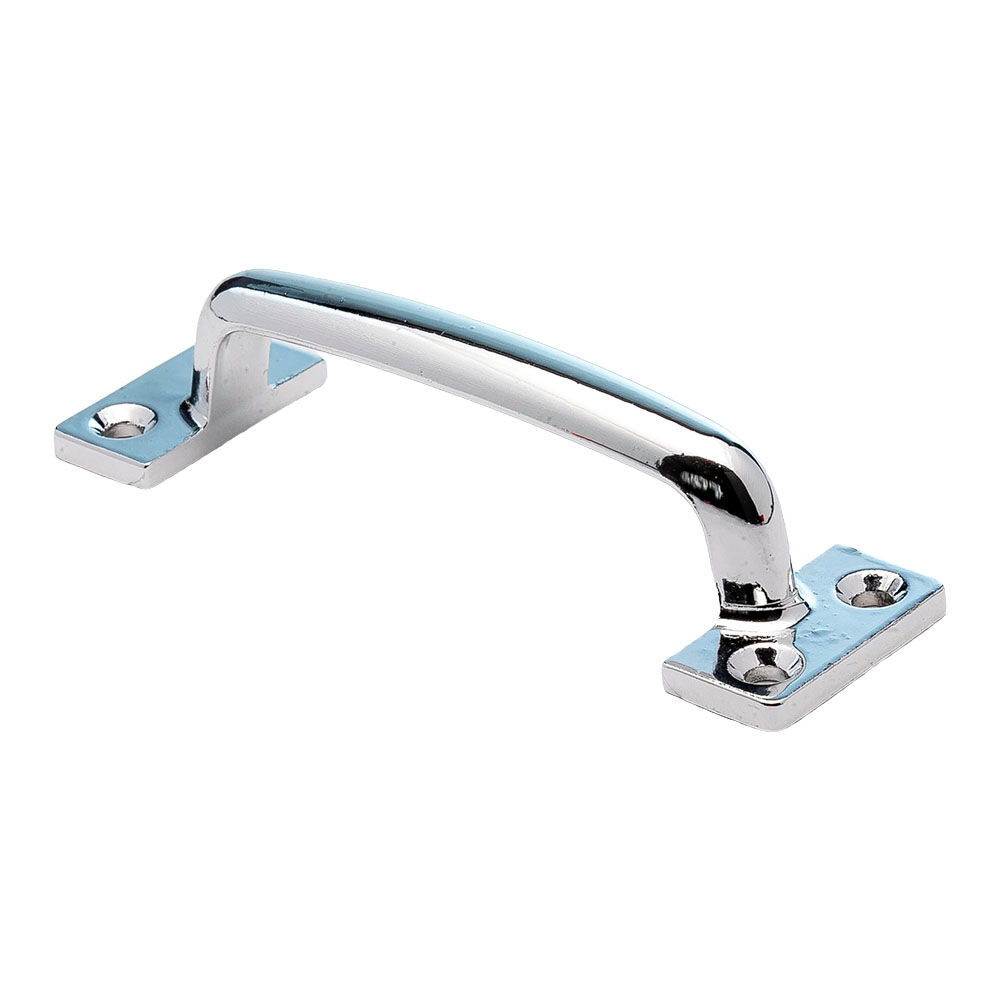 Puxador para Móveis 12cm Alca Quadr Mf.80cr Cromado Ago Inox
