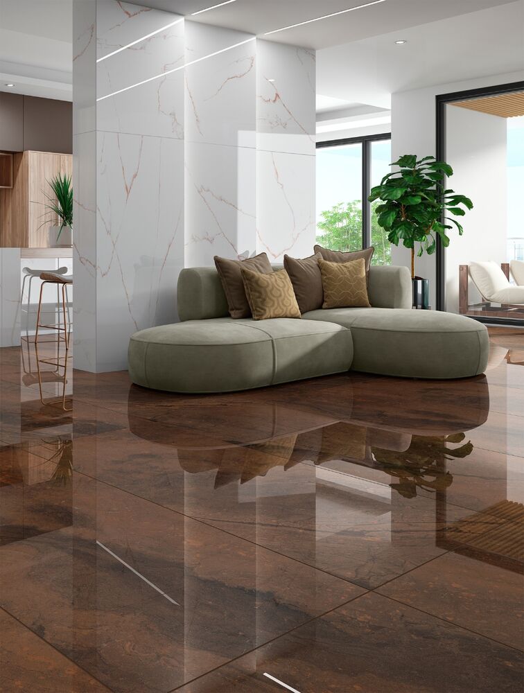 Porcelanato Branco Pigues Branco Retificado Acetinado 82x182 Damme