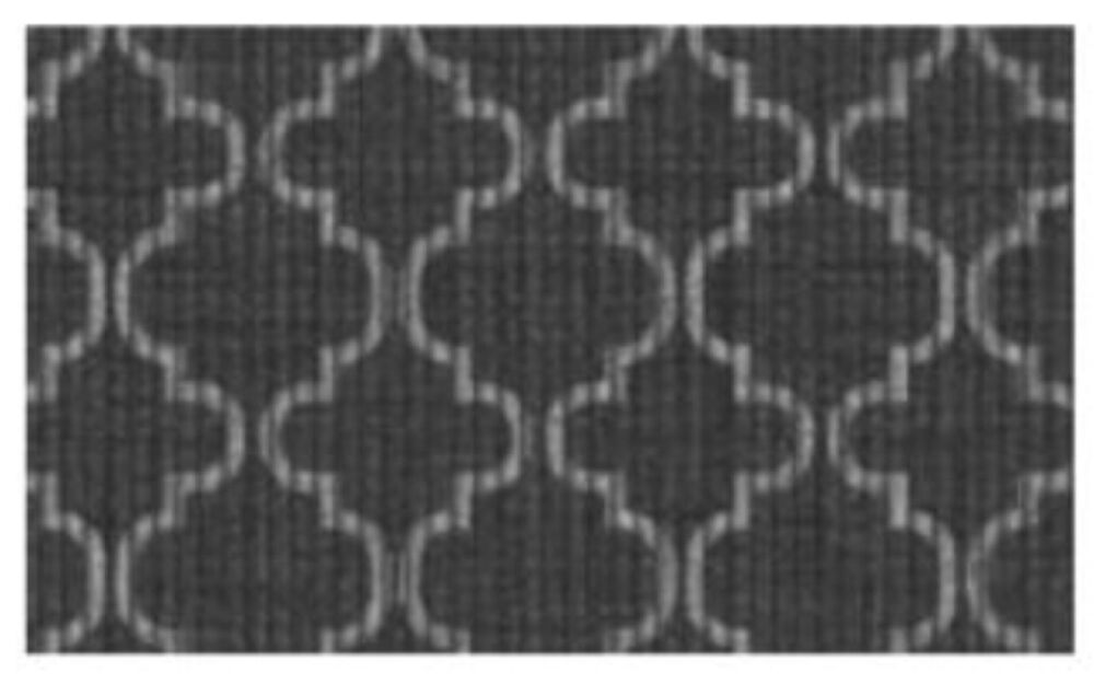 Tapete Passadeira Pvc 43x130cm Tropical Árabe Preto Kapazi
