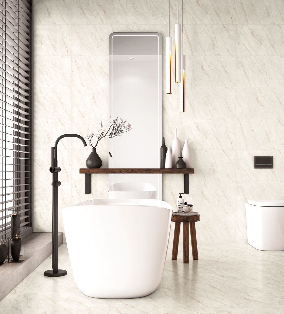 Revestimento de Parede Senna Marmorizado Bold Brilhante Classe C 32x57cm Ilhabella