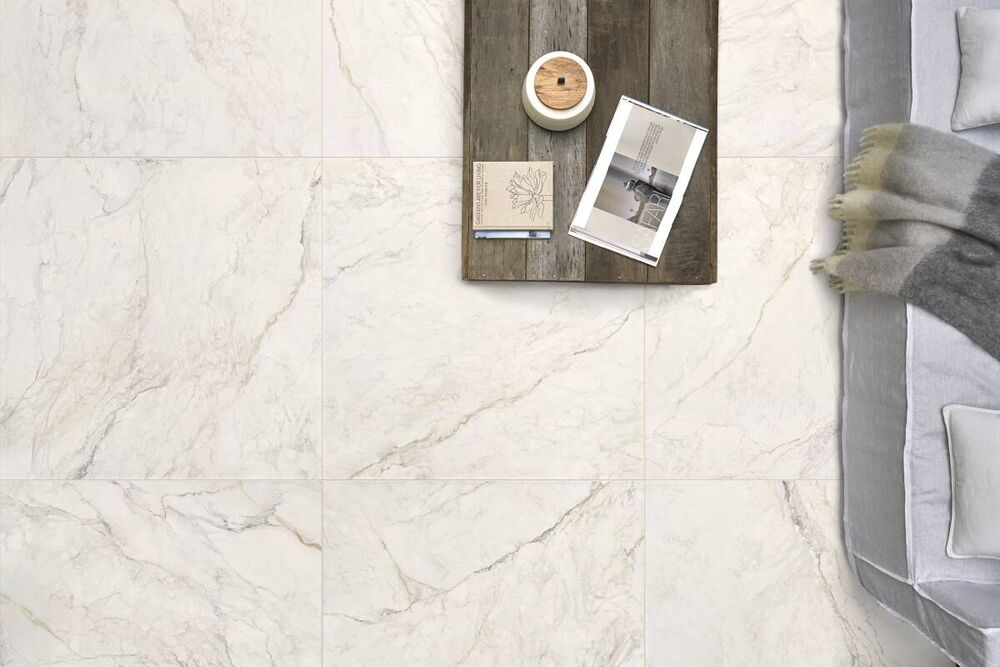 Porcelanto Apuano Oro Branco Retificado Natural 90cmx90cm Portobello