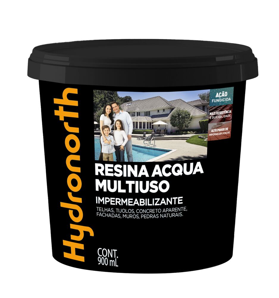Resina Acqua Fosca Incolor Fosco 900ml Hydronorth