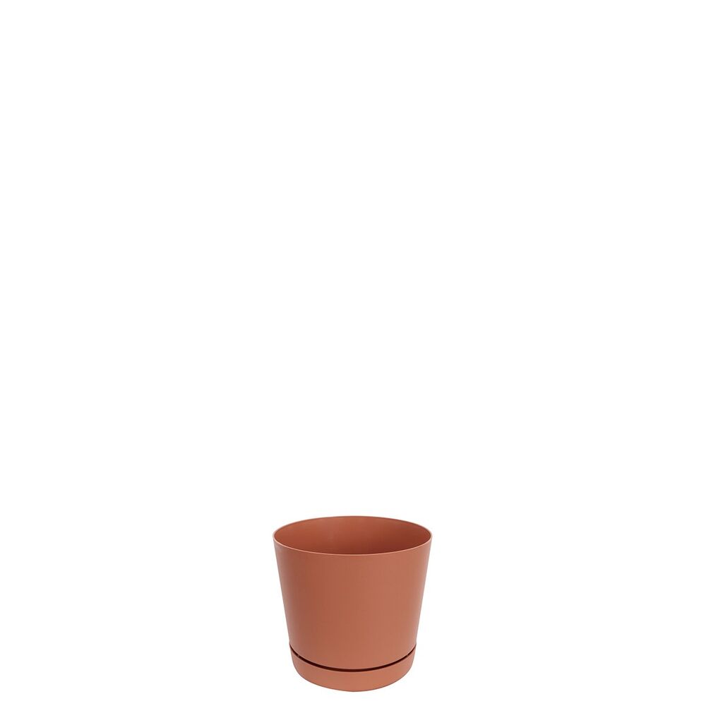 Vaso Plástico Rio Terracota 10,5x9,8cm Vasart