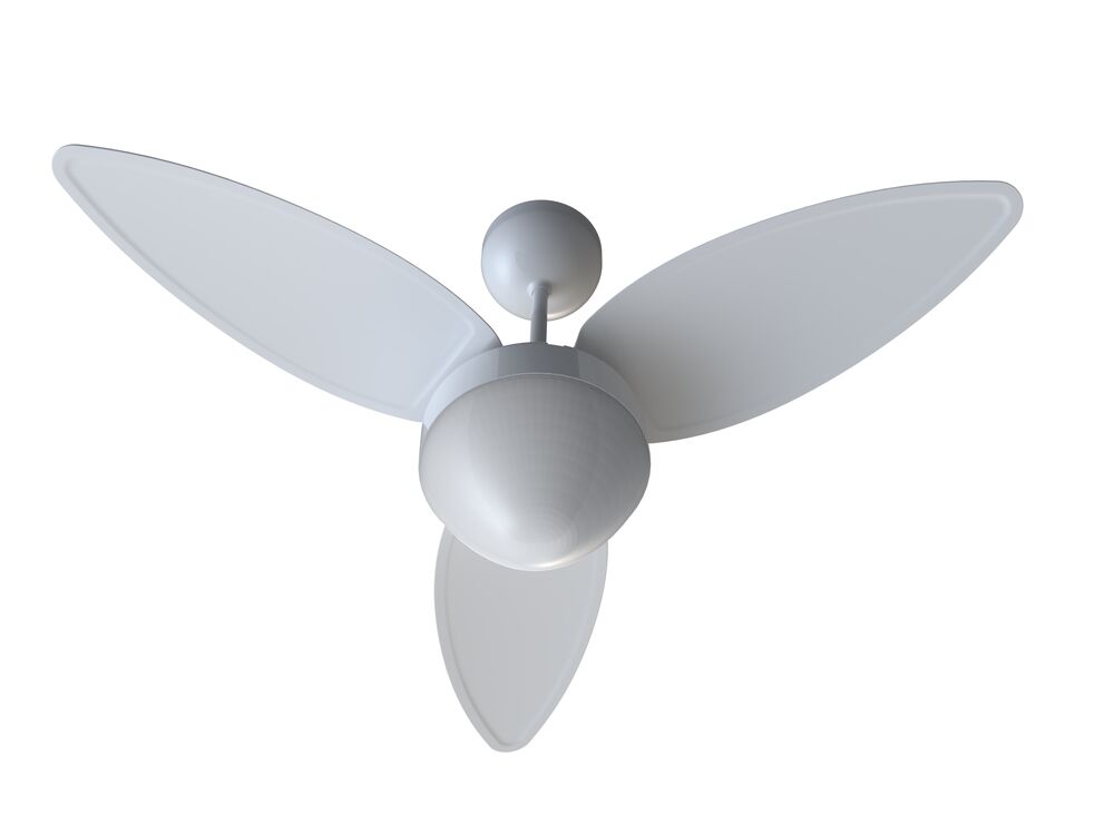 Ventilador Teto 3 Pás Aires Com Controle Branco Bivolt Ventisol