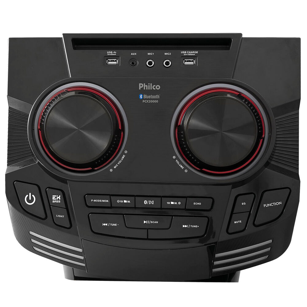 Caixa de Som 1800w Pcx20000 Preto Bivolt Philco