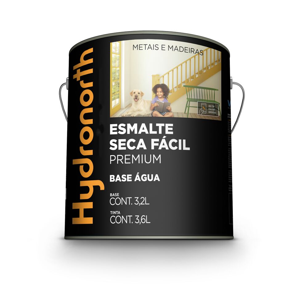 Tinta Esmalte 3,6l Branco Neve Brilhante Hydronorth