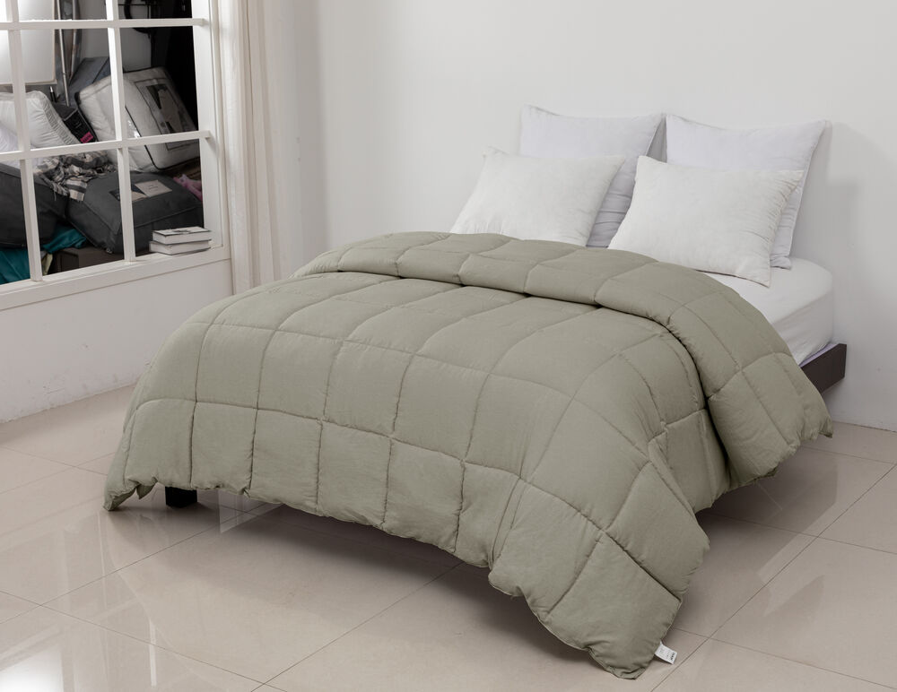 Edredom Queen Marrom Claro 250 cm x 260 cm