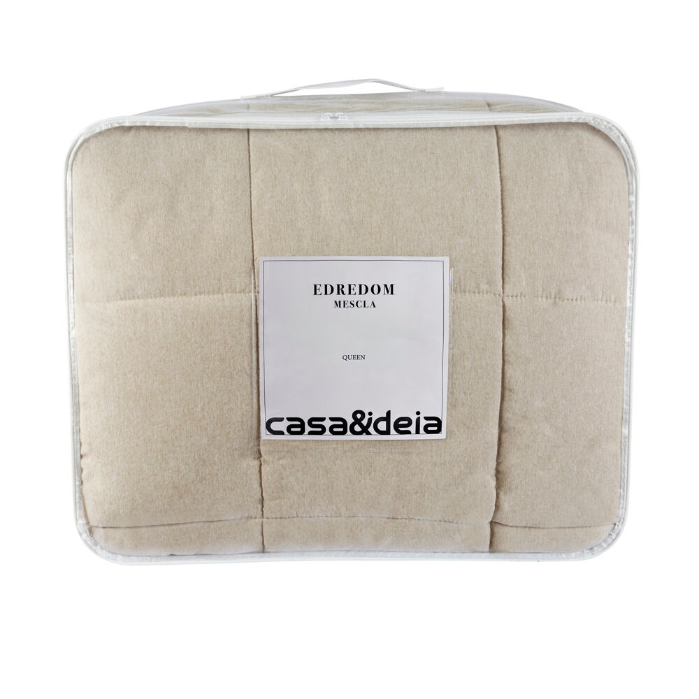 Edredom Queen Mescla Cinza Casa&Ideia