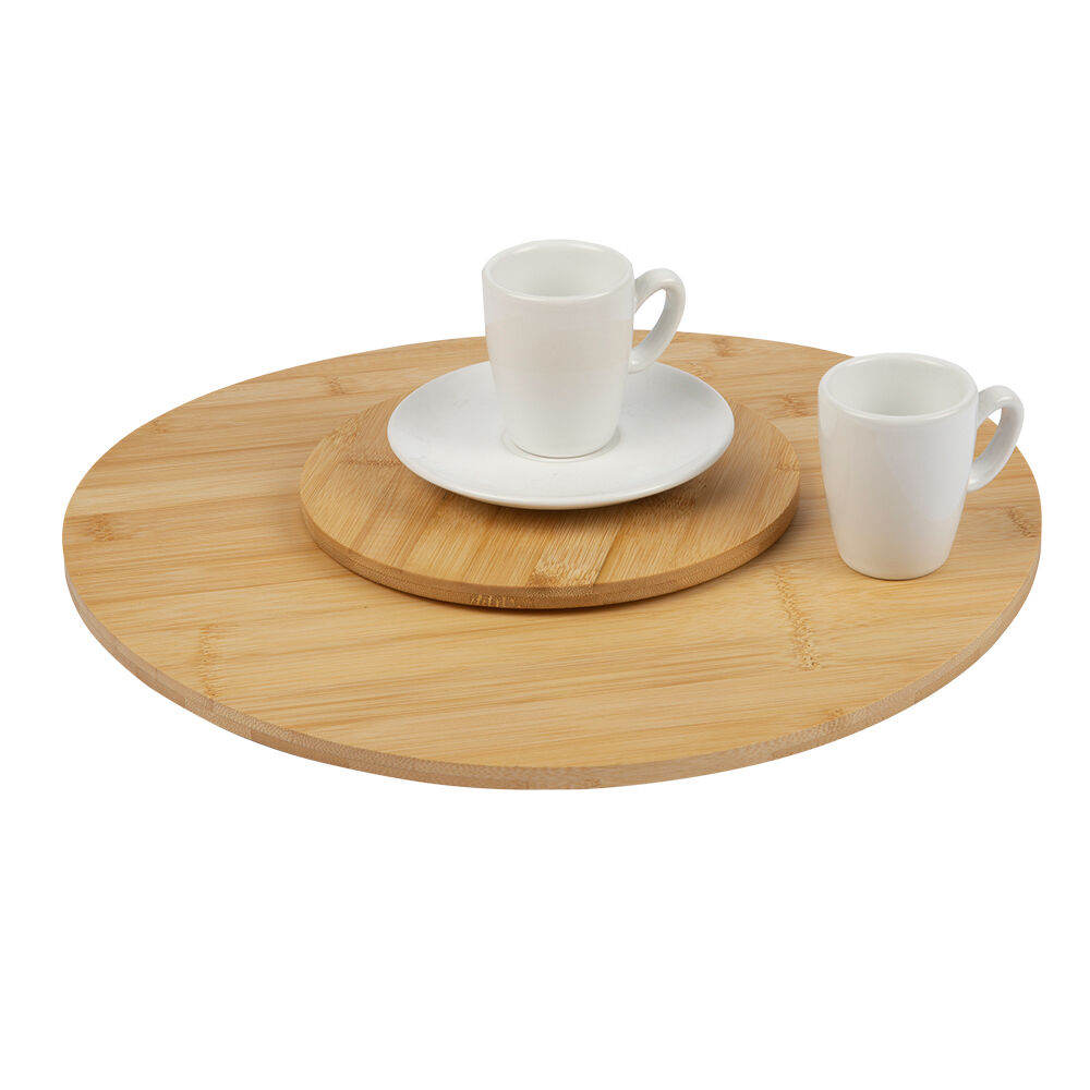 Tábua Redonda 35CM X 35CM X 3CM Bambu Madeira Casa&Ideia