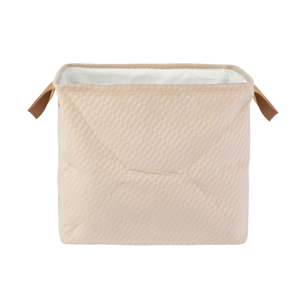 Cesto Organizador Lumpur Creme 38x28x33cm Diagonal
