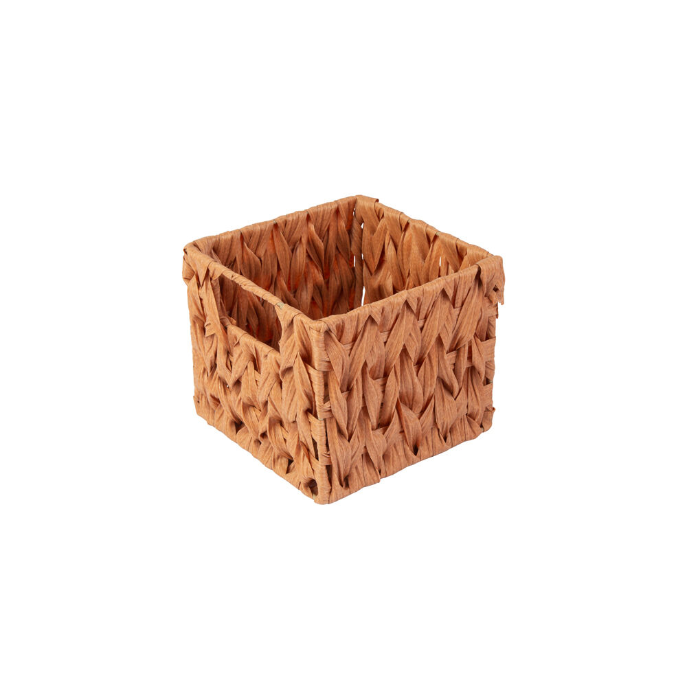 Cesto Organizador Lima Amadeirado 17x17x15cm Casa&ideia