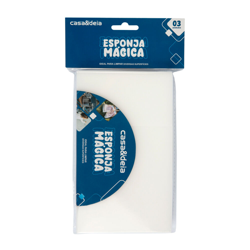 Kit Esponja 3UN Melamina Branco Casa&Ideia