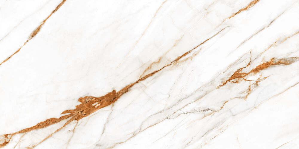 Porcelanato Calacata Oro Lux Branco Retificado Polido 62x121cm Damme