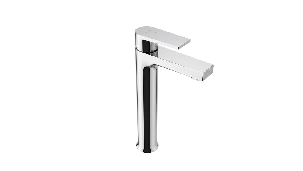 Torneira Misturador Monocomando Para Lavatório De Mesa Bica Alta Leaf Cromado Kohler