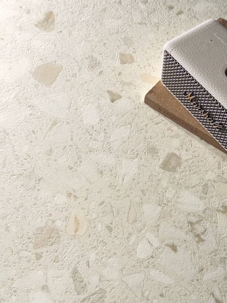 Porcelanato Samba Rock Branco Retificado Natural 90x90cm Portobello
