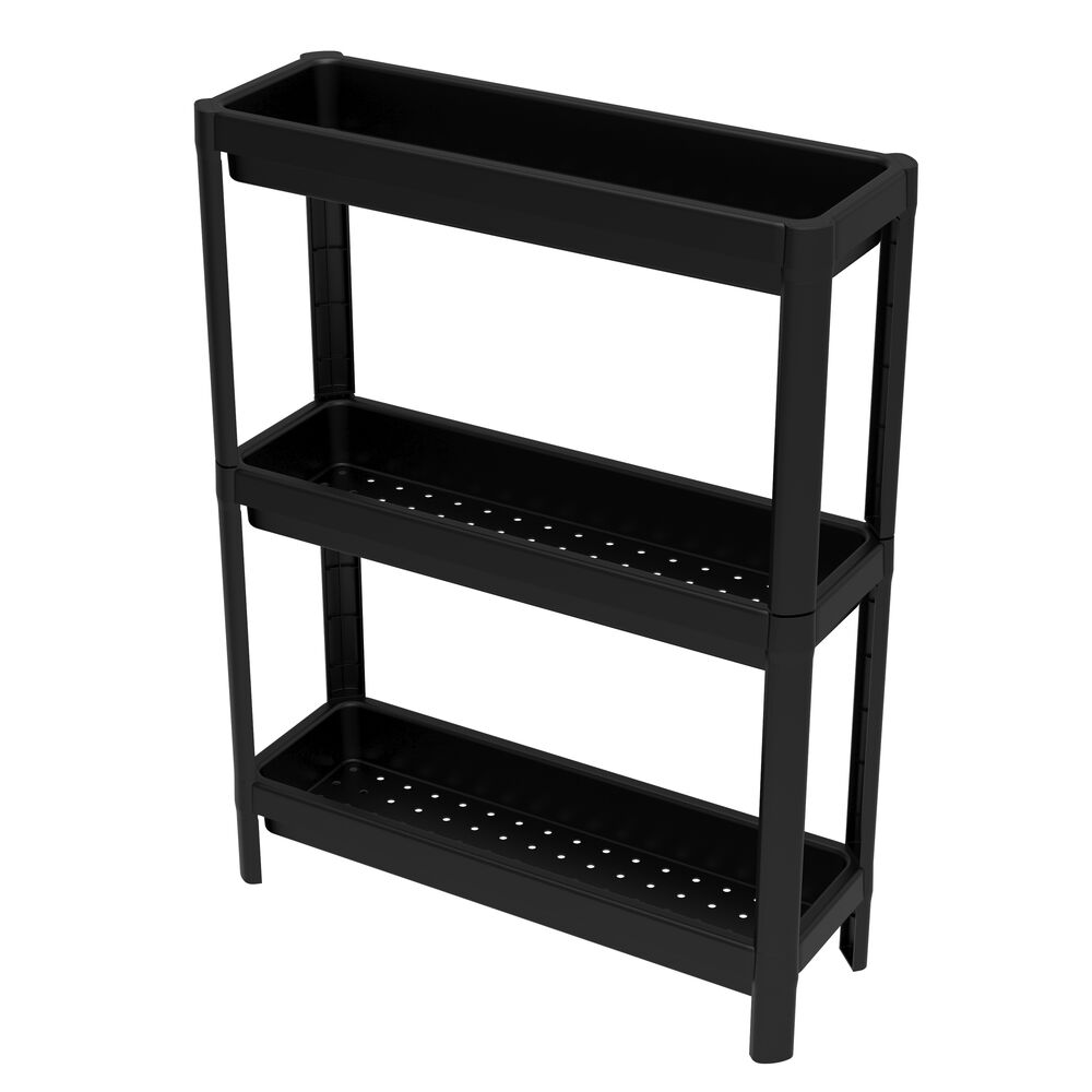 Estante Plastico Geo Linear Preto 76,5x54x18 Grift