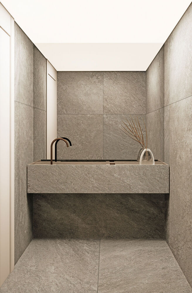 Porcelanato 90cm x 90cm Cite Itá Thomé Ext Carbono Ret Extra Eliane