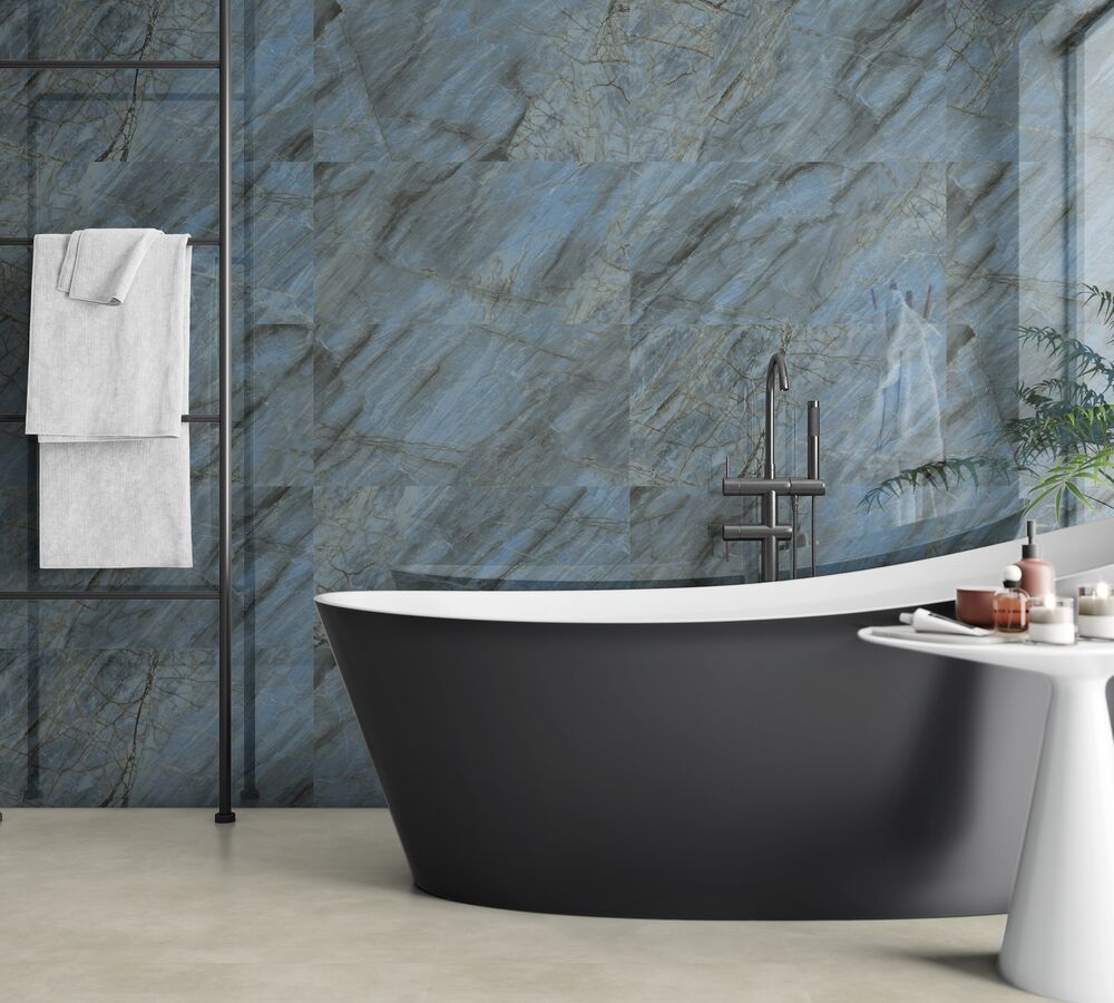 Porcelanato Blue Note Retificado Polido 56x113cm Savane