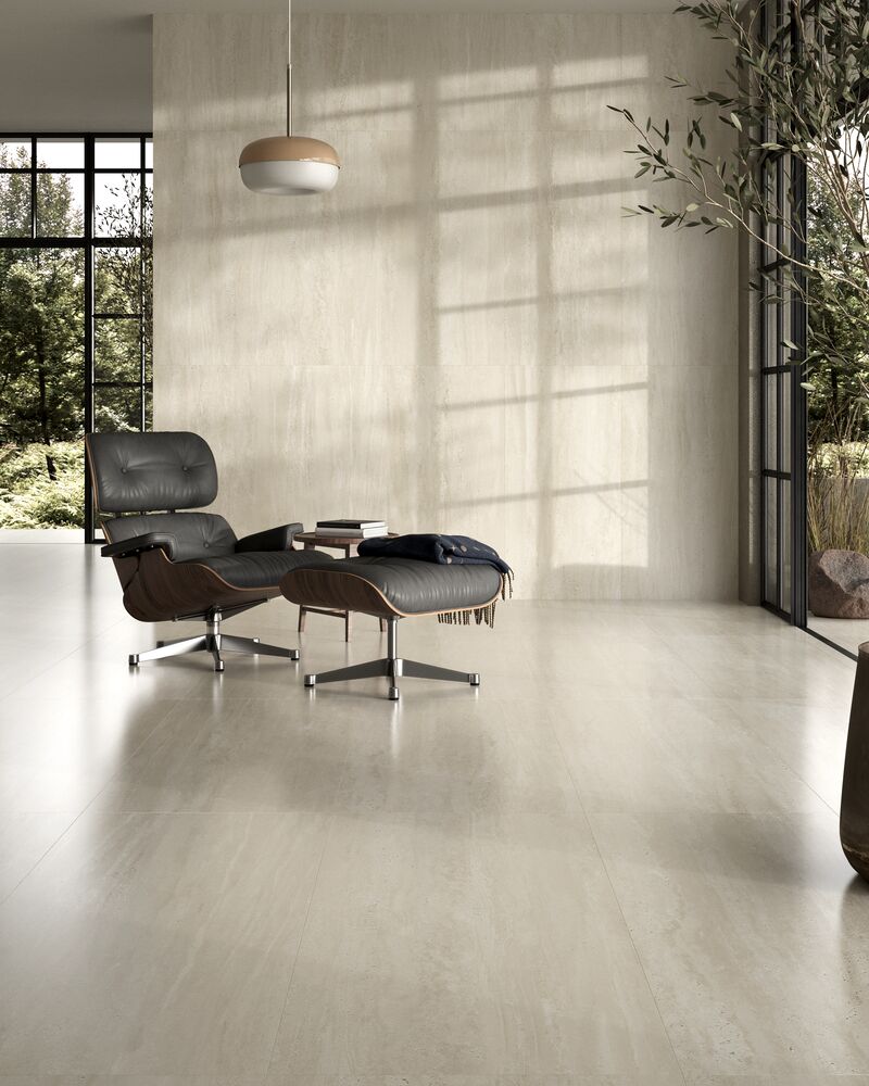 Porcelanato Travertino Velvet Retificado Acetinado 60cx120cm Biancogres