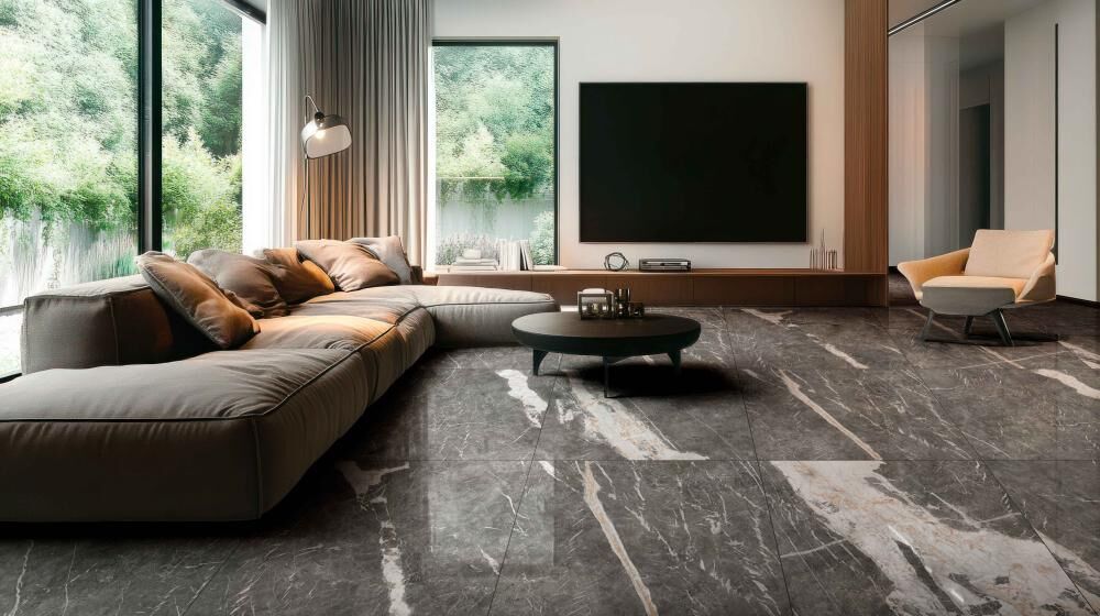 Piso Cerâmico New York Pedra Retificado Polido 86x86cm Incefra