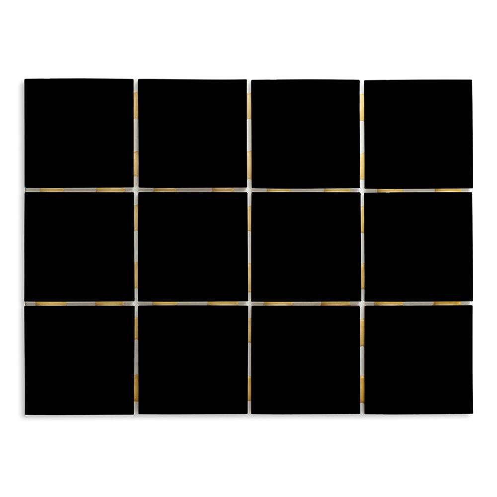 Revestimento de Parede 10x10cm Black Brilhante Extra Strufaldi