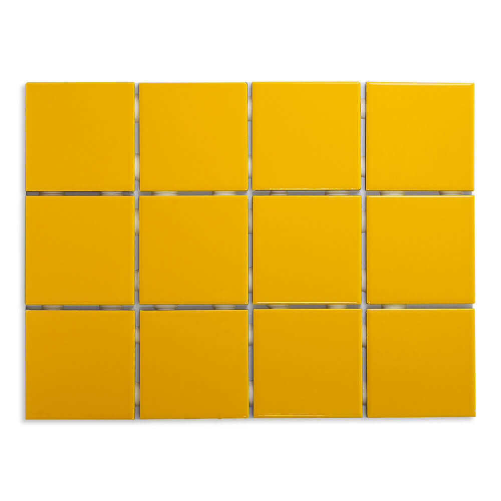 Revestimento Amarelo Bold Brilhante 10x10cm Strufaldi
