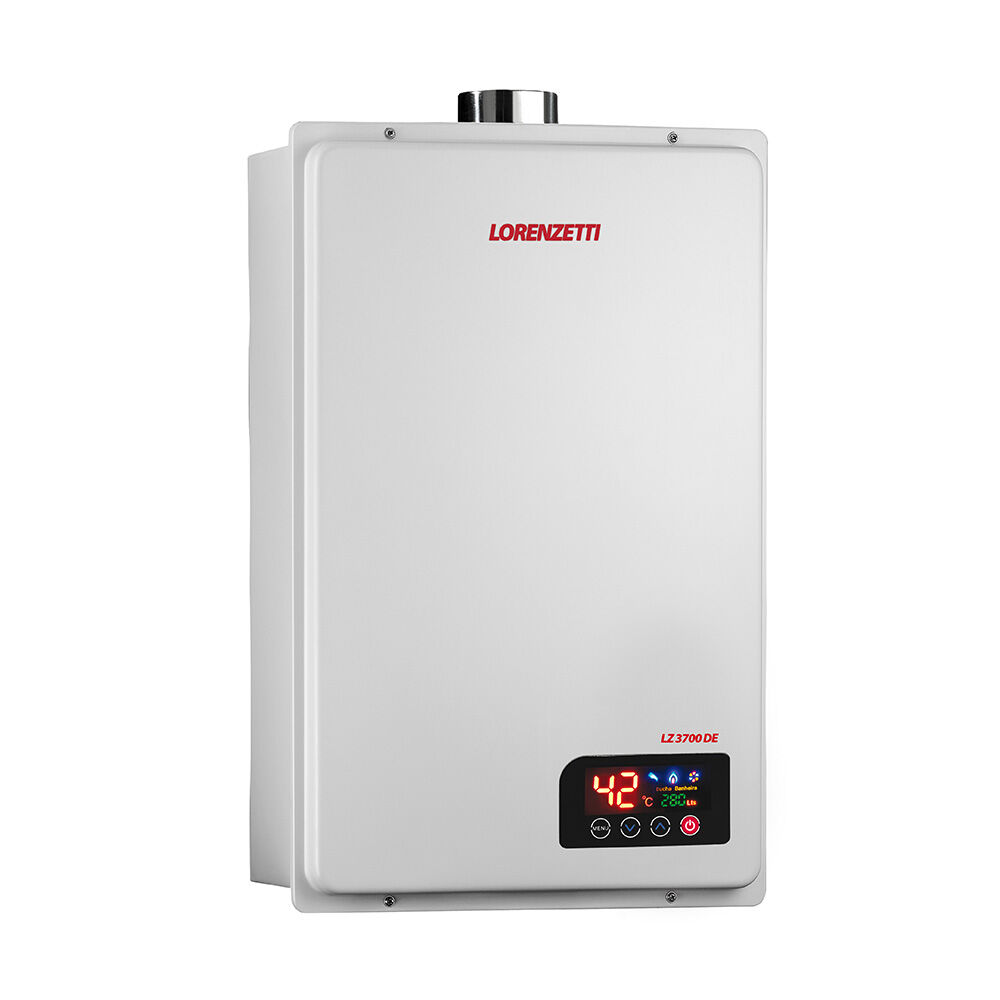 Aquecedor Passagem Gás 37l/min 3700de Branco Lorenzetti