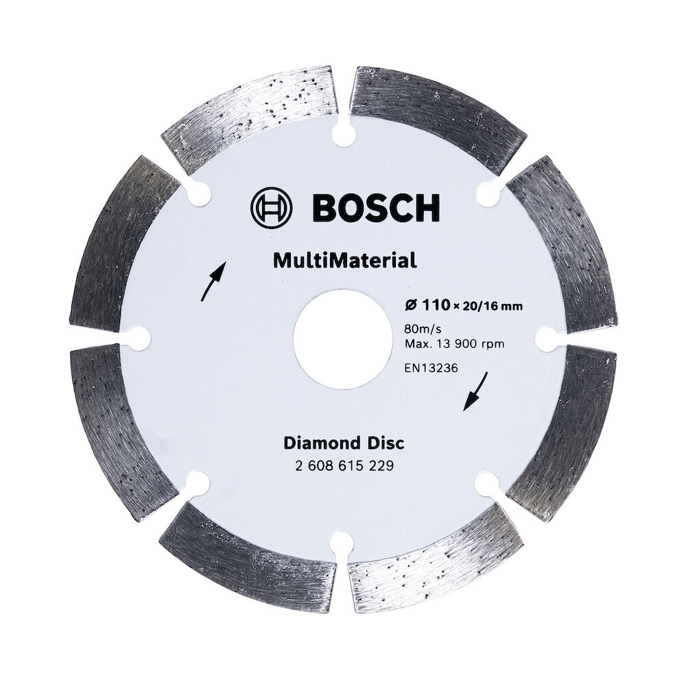 Disco Diamantado Segmentado 110mm Segmentado Cinza Bosch