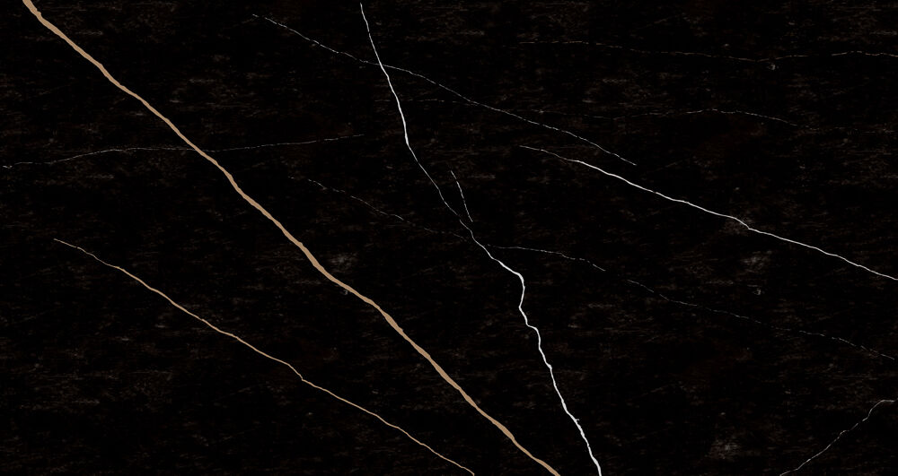 Revestimento de Parede 61x116cm Marmo Imperial Preto Brilho Retificado Ilhabella