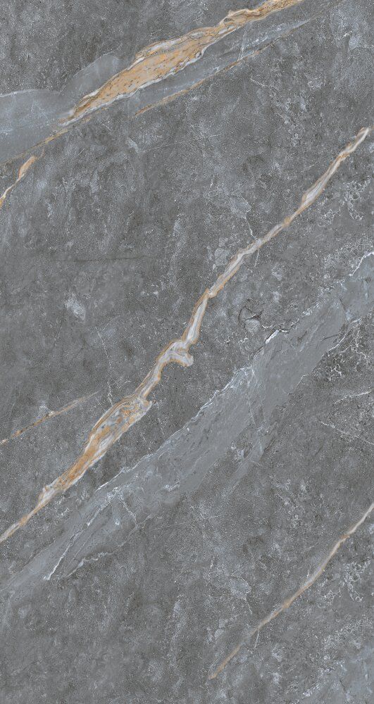 Revestimento de Parede Dommus Cinza Chumbo Retificado Polido Classe A 61x116cm Ilhabella